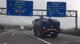 El camión-botijo de la Policía Nacional se dirige a Catalunya a calmar la sed de independencia de los secesionistas catalanes.