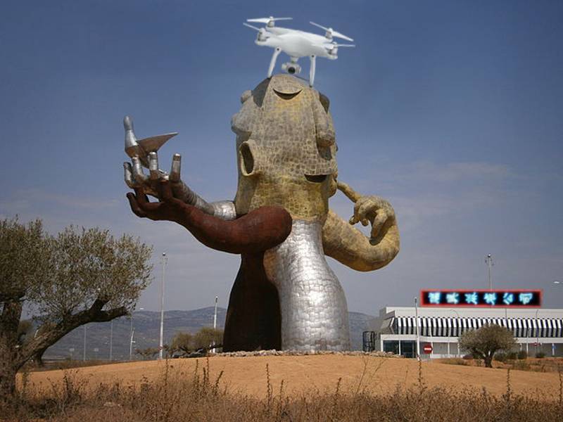 Así quedará la estatua de Ripollés tras la compra de los chinos