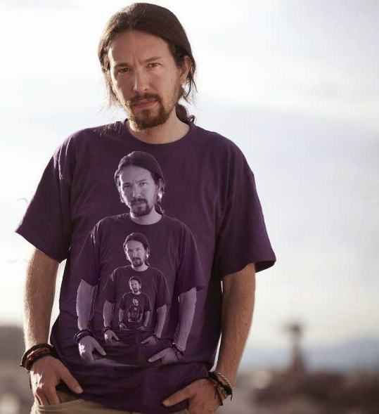 Camiseta de PAblo Iglesias para llevar algo rojo en inicio año 2018