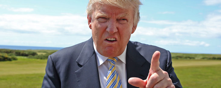 Trump enfadado