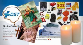 La DGT recomienda añadir al kit antinevadas: la estampa de San Cristóbal, un rosario y dos velas blancas