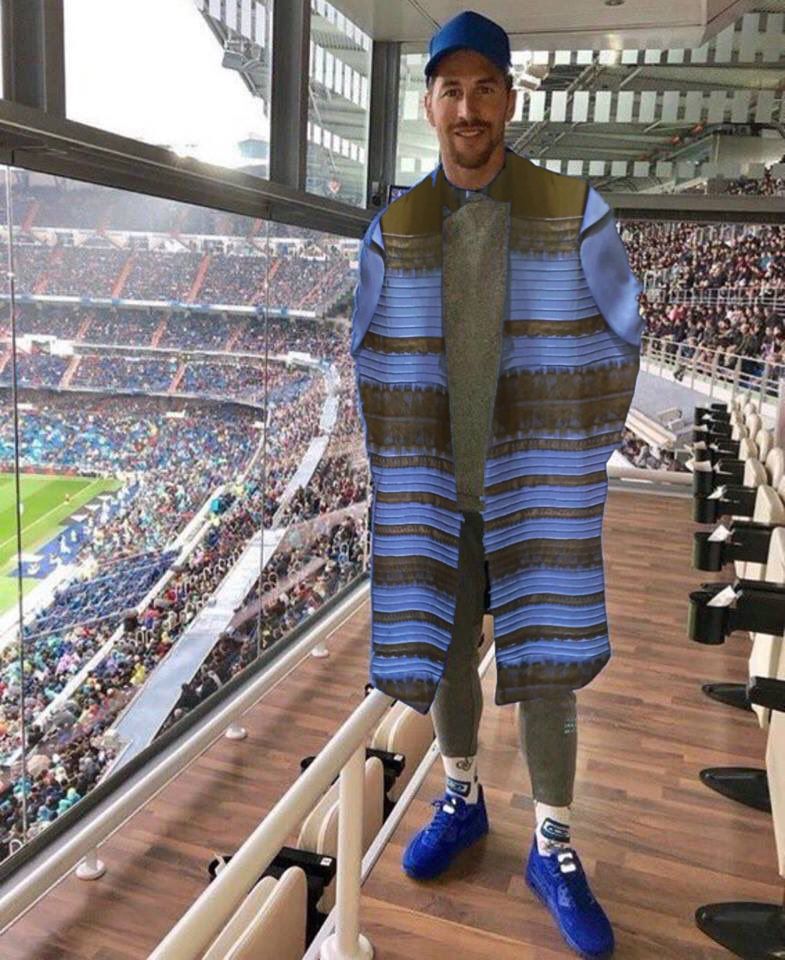 Sergio Ramos, ¿traje azul y negro o dorado y blanco?