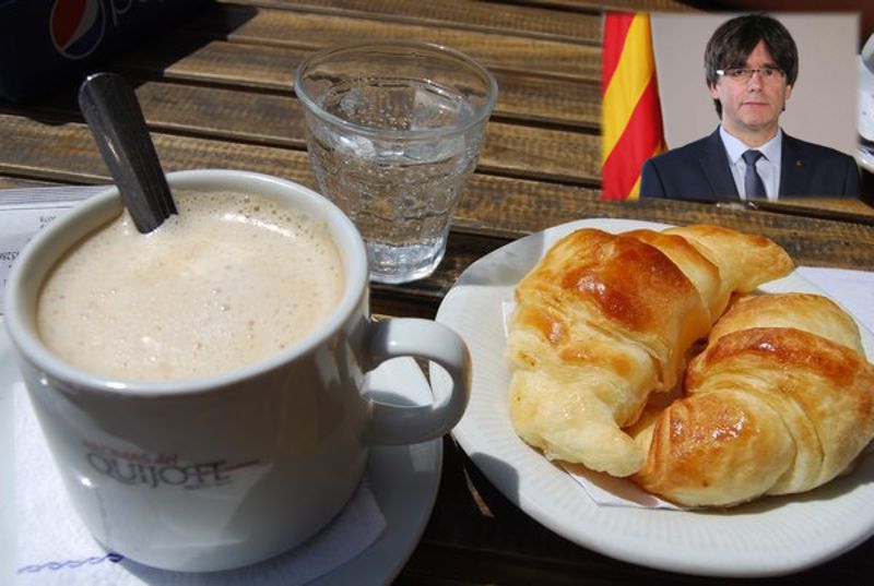 Puigdemont gasta nuestro dinero desayunando en Bruselas