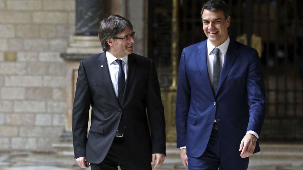Puigdemont y Sánchez hacen buenas migas
