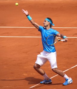 Rafa Nadal entrenando