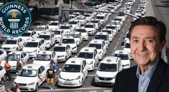 Taxistas de Madrid establecen un nuevo Guinness World Records sin ser conscientes.