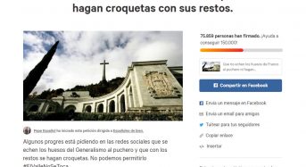 Crean una petición que no se echen los restos de Franco al puchero ni se hagan croquetas con sus restos.