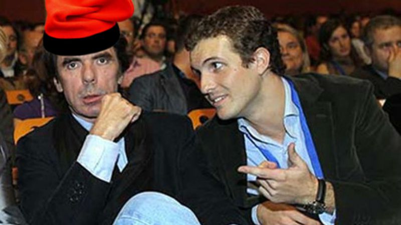 Aznar enseñará catalán a Casado