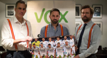 Santiago Abascal promete que la próxima Copa Libertadores la ganará el Real Madrid.
