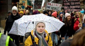 Miles de estudiantes en todo el mundo se manifiestan hoy contra el camelo ese del cambio climático.