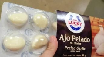 Una tuitera invoca la caída de meteoritos después de ver que se comercializa «Ajo pelado en blister»