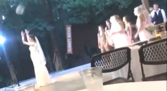 La familia busca sin éxito a un hombre que se dio a la fuga tras coger su novia el ramo en una boda.