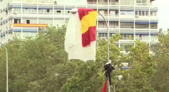 La farola independentista que atacó al paracaidista español lo hizo en protesta por la sentencia del procés.