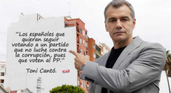 Rumores sobre el cambio de chaqueta de Toni Cantó: podría haber entrado en el PP de Madrid para combatir la corrupción «desde dentro».